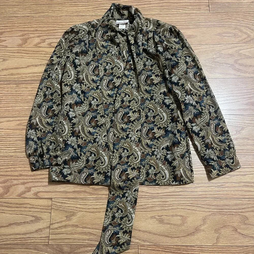 Vintage 70s Blouse Size 12